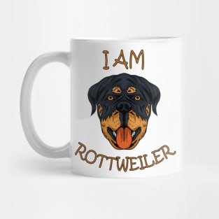 dog rottweiler dog I am rottweiler Mug